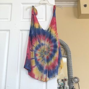 TOBI TIE DYE OVERSIZED ROMPER